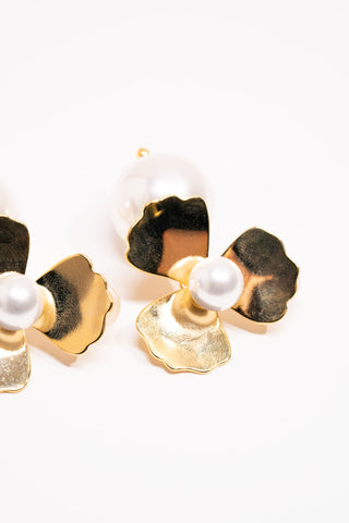 Pearl Flower Earrings