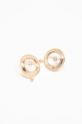 Stone-Embellished Ovak Earrings