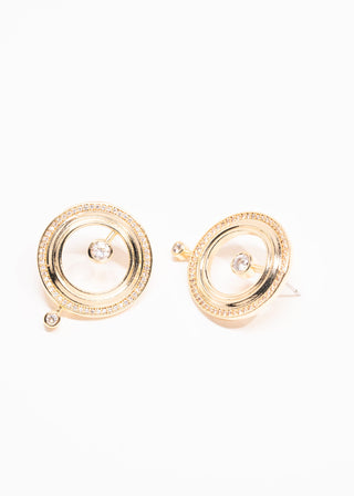 Stone-Embellished Ovak Earrings