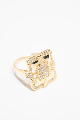 Rectangular Stone Ring