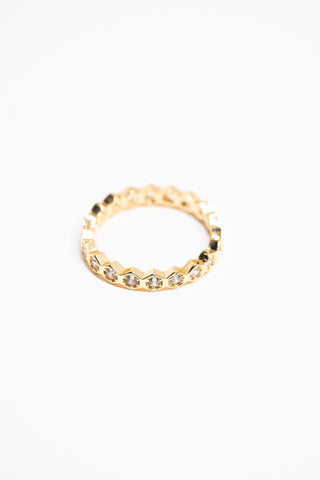 Triple Honeycomb Ring