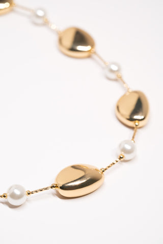 Spaced Pearl Necklace