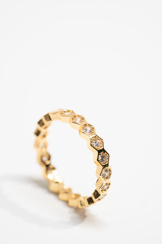 Triple Honeycomb Ring