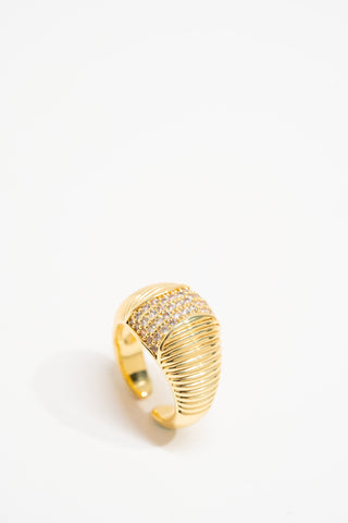 Textured Stone Ring
