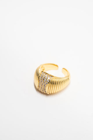 Textured Stone Ring