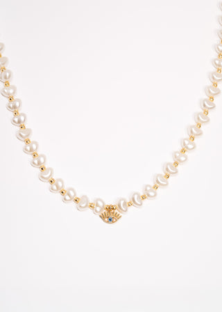 Mini Eye Pearl Necklace
