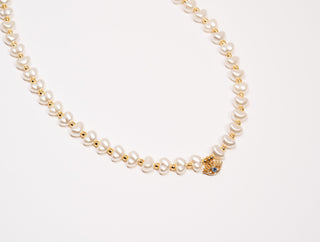 Mini Eye Pearl Necklace