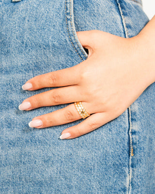 Triple Honeycomb Ring