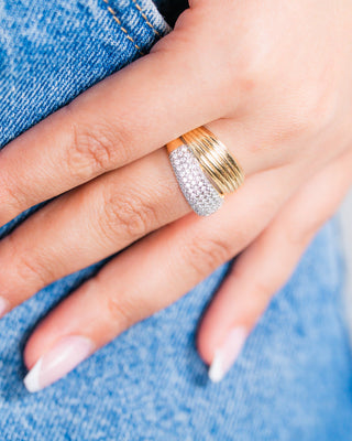 Half-Stone Domed Ring