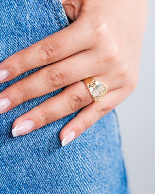 Rectangle Stone Ring