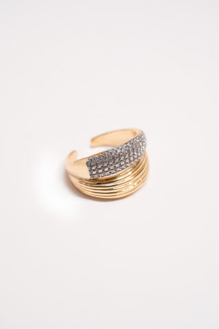 Half-Stone Domed Ring