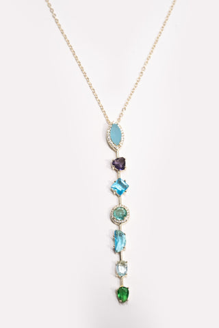 Mg Blue Stone Necklace