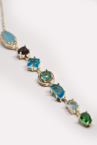 Mg Blue Stone Necklace