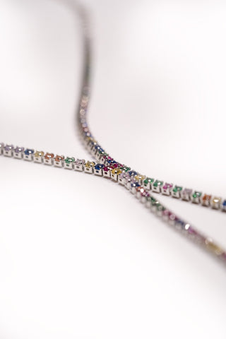 Rainbow Silver Hand Chain