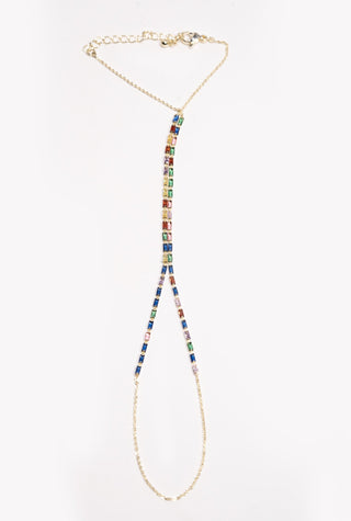 Rainbow Gold Hand Chain