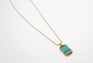Turquoise Gold Necklace