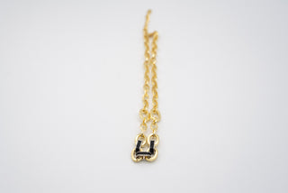 Santorini Black Enamel Necklace