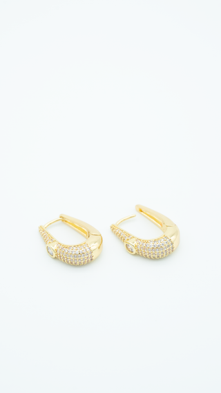 Stone Drop Damlish Earring